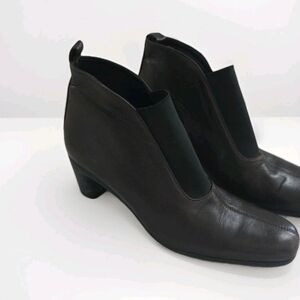 Arche- Dark Brown Leather Ankle Booties – Size 7 – Made in France